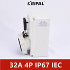 سوکت سوئیچ 3P IP67 16A با استاندارد IEC اینترلاک مکانیکی