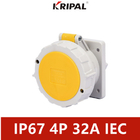 سوکت صنعتی ضد آب 16A 3P 220V IP67 استاندارد جهانی IEC