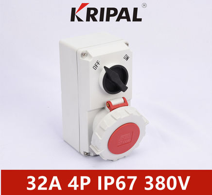 سوکت برق صنعتی استاندارد IEC دارای اتصال مکانیکی ضد رطوبت IP67 32A