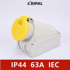 IP44 4P 63Amp سوکت برق صنعتی دیواری استاندارد IEC