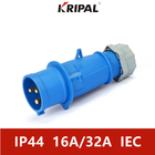 دوشاخه صنعتی سه فاز ضد آب IP44 16A 220 ولت استاندارد IEC