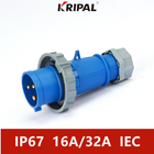 سوکت دوشاخه صنعتی 5P 16A سه فاز IP67 استاندارد IEC ضد گرد و غبار