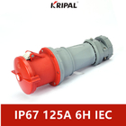 کانکتور صنعتی 4 پین CE IP67 125A مقاوم در برابر دمای بالا