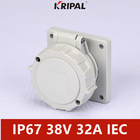 48V 32A IP67 3P سوکت نصب شده بر روی پنل ولتاژ پایین استاندارد IEC