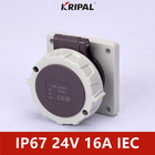 48V 32A IP67 3P سوکت نصب شده بر روی پنل ولتاژ پایین استاندارد IEC
