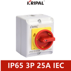 سوئیچ ایزوله UKP سوئیچ تعمیر و نگهداری IP65 3P 25A 440V استاندارد IEC