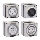 PC IP65 صنعتی Junction Box Industrial Grey Shock Proof M25
