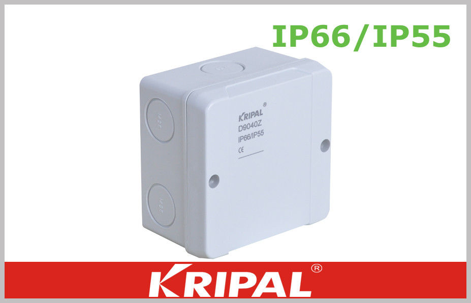 IP55 / IP66 PC DK جعبه اتصال ترمینال جعبه انعطاف پذیر 98 * 98 * 61mm